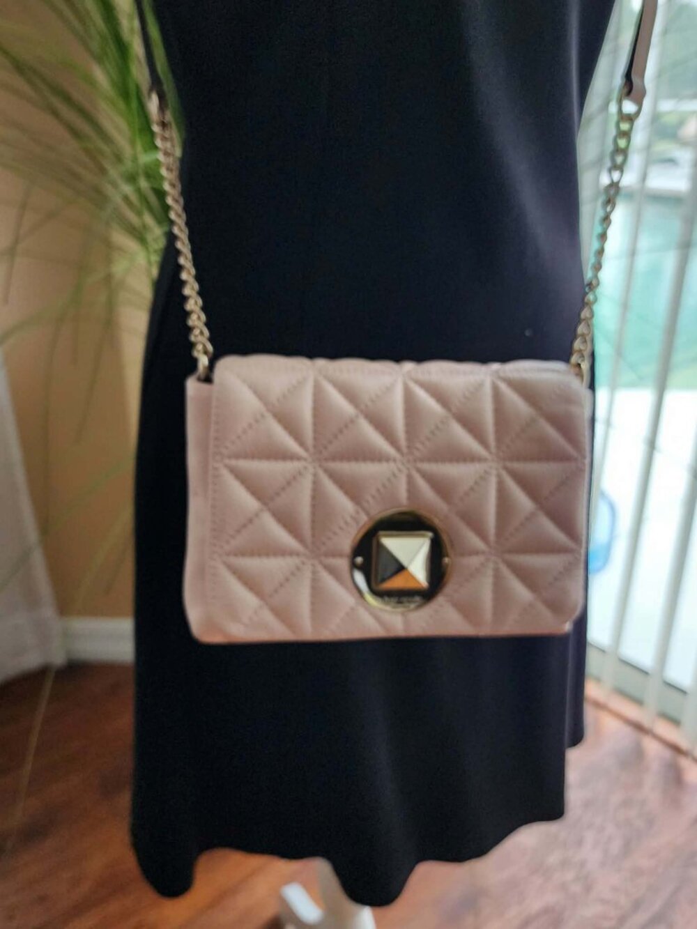Kate Spade Astor Court Naomi Blush Quilted Leather Crossbody WKRU3589